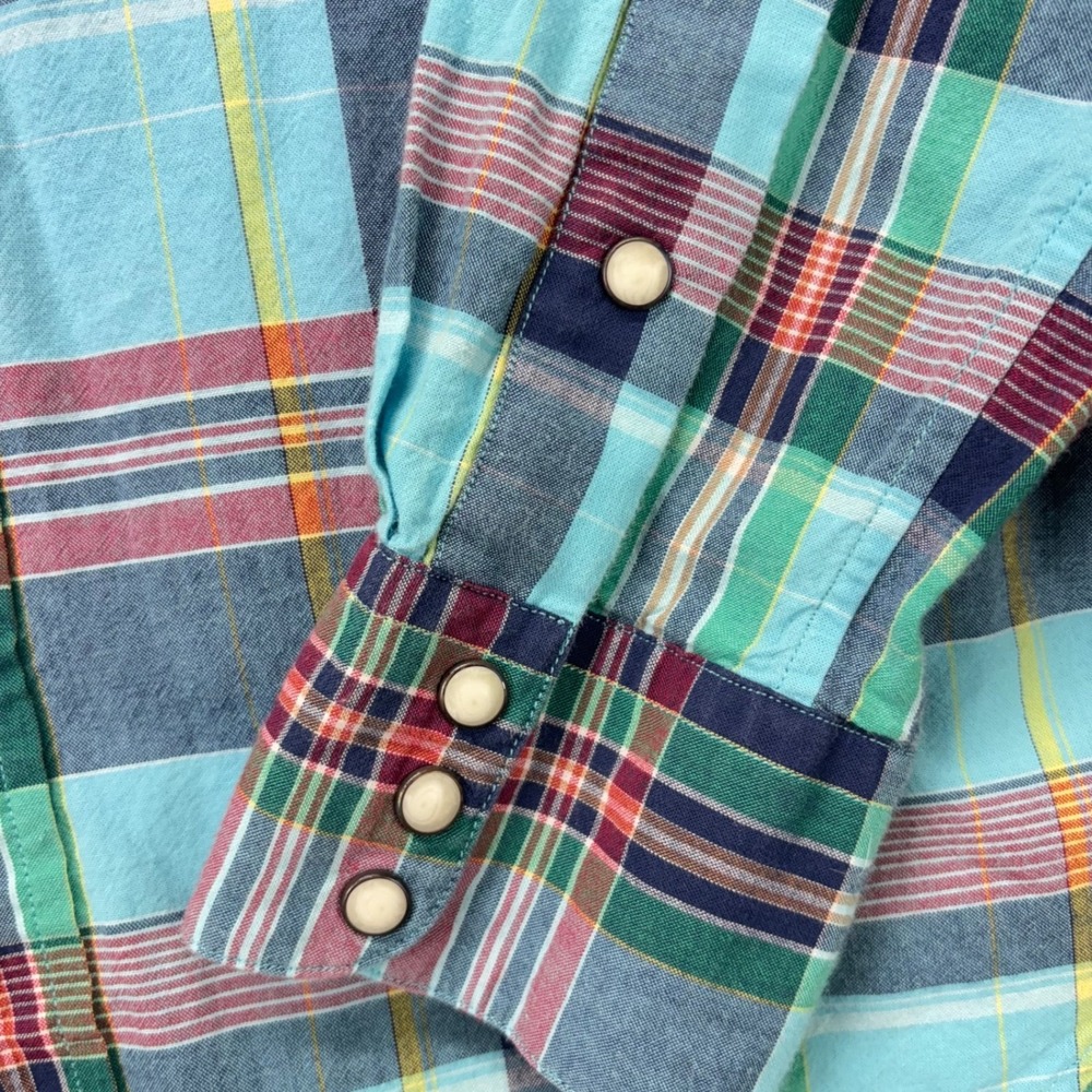 Ralph Lauren Multicolor Plaid Button-Down Shirt - Teal Dominant - Picture 3 of 11